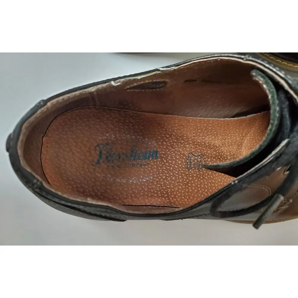 Florsheim Union Plain Toe Oxfords Black Leather‎ Men's 11.5 Dress Casual Lace